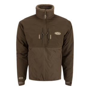DRAKE LST Guardian Flex Double Down Eqwader Quarter Zip Green Timber Jacket (DW7354-GTB) - Drake