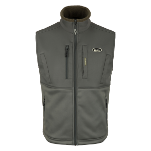 DRAKE Men's Hole Shot Dark Shadow Grey Solid Vest (DS7391-DSG) - Drake