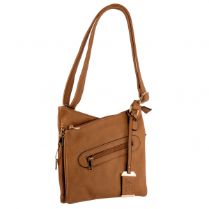 BULLDOG CASES Tan Cross Body Style Purse w/ Holster (BDP-032)
