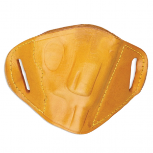 BULLDOG CASES Tan Right Hand Molded Leather Belt Slide Holster For Medium Frame Autos (MLT-M)