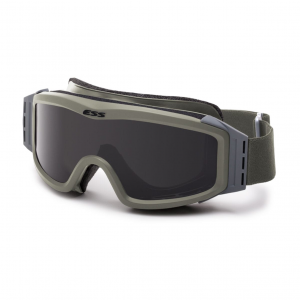 ESS Profile NVG Foliage Green w/ Clear and Smoke Gray Lenses Night Vision Compatible Goggle (740-0501)