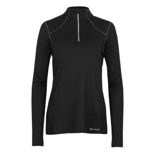 Hot Chillys HOT CHILLYS Women's Clima-Tek Black Zip-T Top (HC5610-101) - $14.99 at GritrSports
