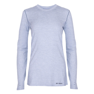 HOT CHILLYS Women's Clima-Tek Ashley Blue Heather Crewneck Top (HC5608-479)