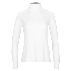 HOT CHILLYS Women's Peach Skins Solid White T-Neck (HC3054-823)