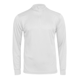 HOT CHILLYS Men's PeachSkins White Solid Zip-T (HC3053-823)