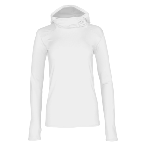 HOT CHILLYS Women's White Balaclava Hoodie (HC9738-823)