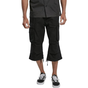 BRANDIT INDIVIDUAL WEAR Men's Cargo Black Capri Pants (2003-11002)