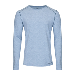 HOT CHILLYS Men's Clima-Tek Ashley Blue Heather Crewneck (HC5601-479)