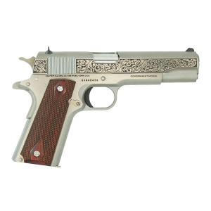 COLT Government Model "Filigree Frame and Barrel" 45 ACP 5in 7rd Stainless Pistol (O1911C-SS-Z-BMODFB)