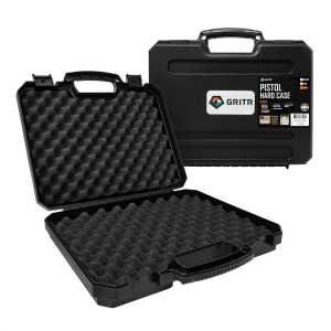 GRITR TSA Approved Hard Pistol Case w/ Foam Padding, Black