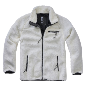 BRANDIT INDIVIDUAL WEAR Men's Fleece Full Zip White Jacket (5021-10007)