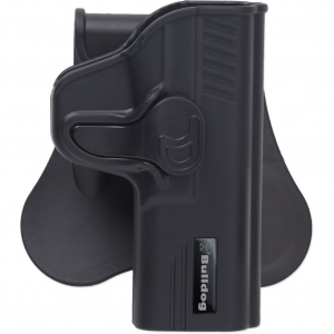 BULLDOG CASES Rapid Release RH Polymer Holster w/ Paddle Fits S&W, M&P Compact (RR-SWMPC)