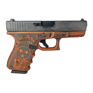 GLOCK 19 Gen3 9mm 4.02in 2x15rd Custom Tennessee In Distressed Orange Pistol (PI1950203 MODTNODIS)