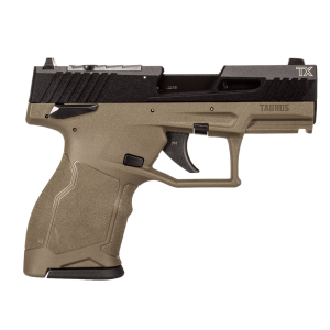 TAURUS TX22 Compact .22LR 3.6in 10rd OD Green/Black Semi-Auto Pistol (1-TX22131O-10)