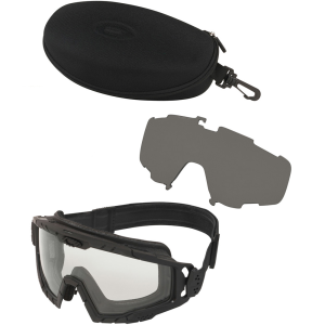 OAKLEY SI Ballistic Goggle 2.0 Black Array Clear/Gray EN Eyewear (OO7035-22) - Oakley