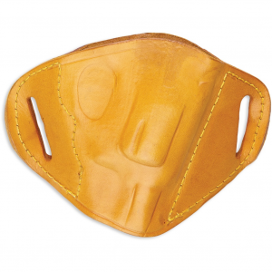 BULLDOG CASES Small Tan Right Hand Molded Leather Belt Slide Holster (MLT-RS)