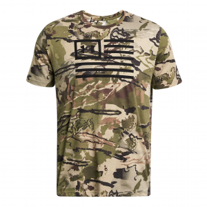 UNDER ARMOUR Men's Freedom Camo UA Barren Camo/Black T-Shirt (1382974-989)