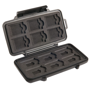 PELICAN Black Micro Memory Card Case (009150-0100-110)