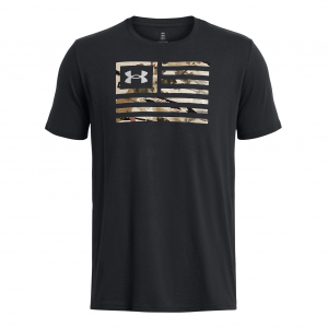 UNDER ARMOUR Men's Freedom Flag Printed Black/Marine OD Green T-Shirt (1382969-001)