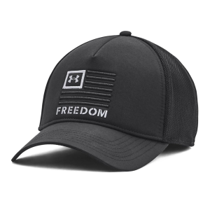 Under Armour UNDER ARMOUR Men's Freedom Black/Black/Steel Trucker Cap (1351640-001-OSFA) - $19.60 at GritrSports