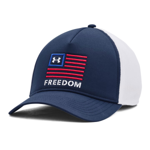 Under Armour UNDER ARMOUR Men's Freedom Academy/White Trucker Cap (1351640-409-OSFA) - $18.10 at GritrSports
