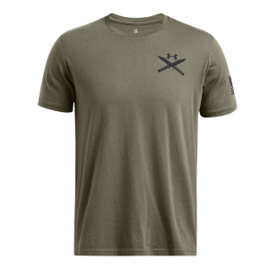 UNDER ARMOUR Men's Freedom Spine Marine OD Green/Black T-Shirt (1389463-390)