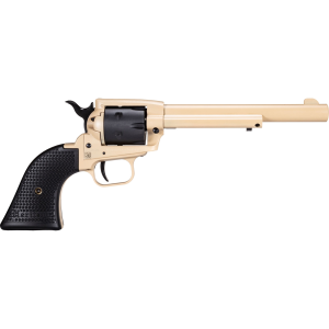 HERITAGE MANUFACTURING Rough Rider Steel .22LR 6.5in 6rd Satin Black/Sabre Sand Revolver (SRR22V6)