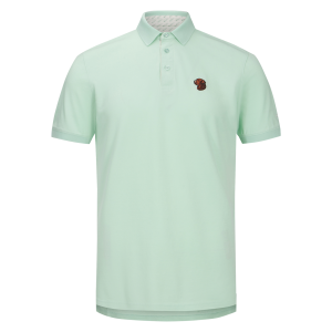 DRAKE Men's Pique Logo Cossamer Green Polo (DS4090-GSG)