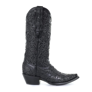Corral CORRAL Womens Black Full Inlay Snip Toe Boots (G1417-LD) - $155.99 at GritrSports