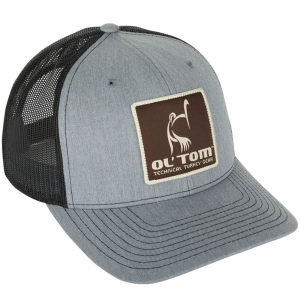 DRAKE Ol' Tom Mesh Back Patch Grey/Black OSFM Cap (OT3555-GRB)