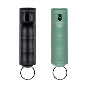 SABRE Flip Top Black/Sage Green Pepper Gel with Snap Clip (F15-BKSGG-04)