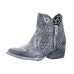 Corral CORRAL Women's Grey Cutout Shortie Boots (Q5059) - $86.99 at GritrSports