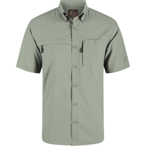 DRAKE Men's 8-Shot Flyweight Desert Sage Short Sleeve Shirt (AD9500-DSE)