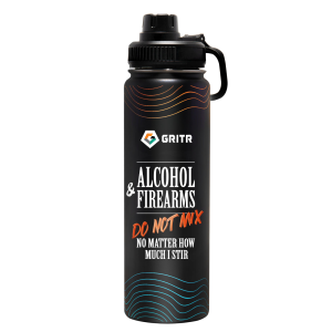 GRITR 24 oz Stainless Steel Vacuum Insulated Water Bottle, Do Not Mix Edition