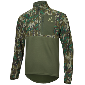 DRAKE Men's SWT Eqwader Mossy Oak Greenleaf Half Zip Pullover (OT0021-012)