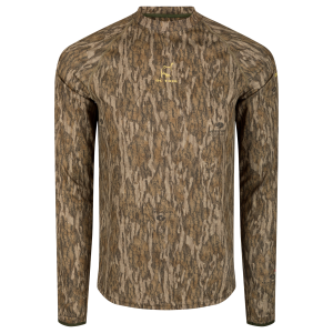 DRAKE Men's Early Bird Mossy Oak Bottomland LS Performance Crew (OT0009-006)