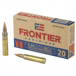HORNADY Frontier  556 NATO 55 Grain Hollow Point Match 20 Round Box Ammo (FR240)