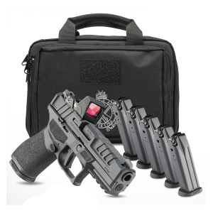 SPRINGFIELD ARMORY Echelon 4.0C 9mm 2x 15rd Mags Black Pistol with Extra 3 Mags, Crimson Trace RAD and Range Bag (EC9409B15-U-CT)