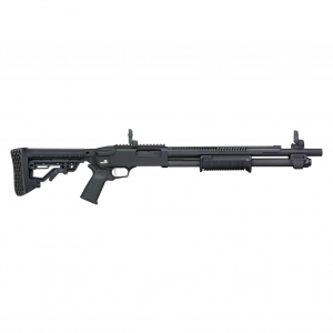 MOSSBERG 590R 12 Gauge 18.5in w/ Magpul Mbus 3 Folding Sights 6rd Black Tactical Shotgun (50762)