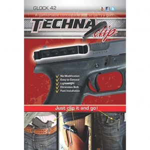 Techna Clip Ambidextrous Gun Belt Clip Holster for Glock 42  (G42BRL)