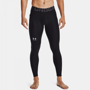 UNDER ARMOUR Men's HeatGear Black / White Leggings (1361586-001)