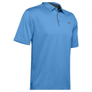 UNDER ARMOUR Men's UA Tech XL Carolina Blue/Pitch Gray Polo (1290140-475-XL)