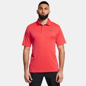 UNDER ARMOUR Men's Tech Racer Red / Pitch Gray Polo (1290140-713)