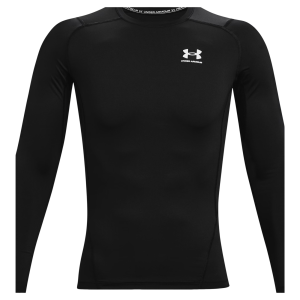 UNDER ARMOUR Men's HeatGear XL Black/White Long Sleeve Shirt (1361524-001-XL)