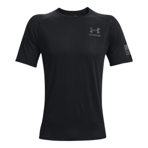 UNDER ARMOUR Tech Freedom XL Black/Pitch Gray SS Shirt (1369468-001-XL)
