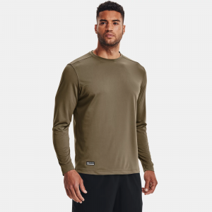 UNDER ARMOUR Men's Tactical Tech Federal Tan Long Sleeve T-Shirt (1248196-499)