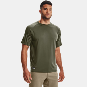 Under Armour UNDER ARMOUR Men's UA Tactical Tech Marine OD Green / Clear Short Sleeve T-Shirt (1005684-390) - $15.66 at GritrSports