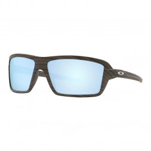 OAKLEY Cables Woodgrain Frame/ Prizm Deep Water Polarized Lenses Sunglasses (OO9129-0663)