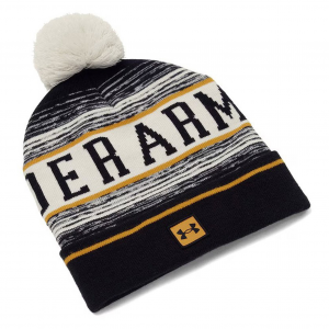 UNDER ARMOUR Men's Halftime Pom Summit White Beanie (1386634-111-OSFM)