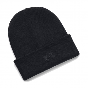 UNDER ARMOUR Mens Halftime Tactical Cuff Black Beanie (1380005-001-OSFM)